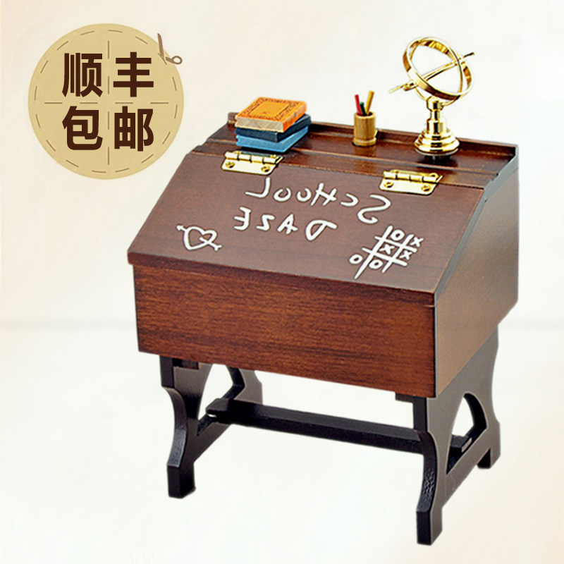 Taiwan Desk Wooden Music Box Creative Octaonic Music Box Send to male and female classmates Teachers Bestie 520 Birthday Gifts
