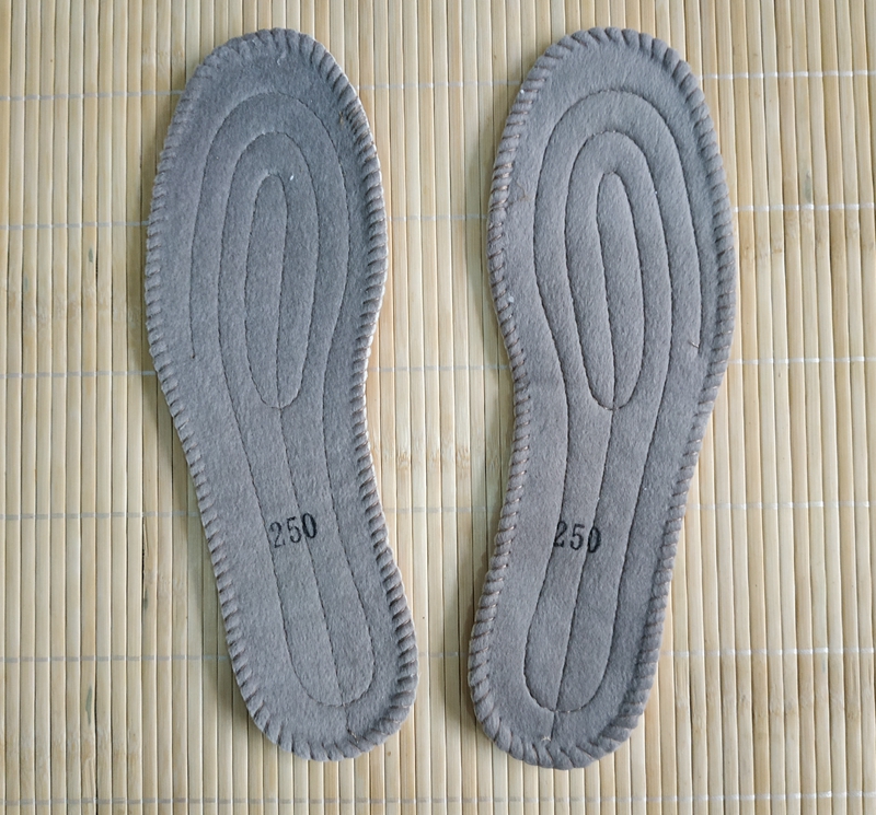 Cold-proof warm wool insole felt cushion winter thickened cotton plus suede insole snow boots male and female cotton insole