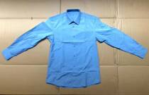 New blue shirt long sleeve shirt top office work clothes mens business non-iron blue lining spring and autumn