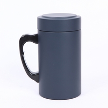 Ecological health Cup navy blue purple sand with handle thermos cup commemorative office water cup tea cup