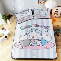 Come to Tuding to do Childrens cartoon ice silk cool mat Three sets of 1 5m Double beds Foldable washed jade Gui Dog XI