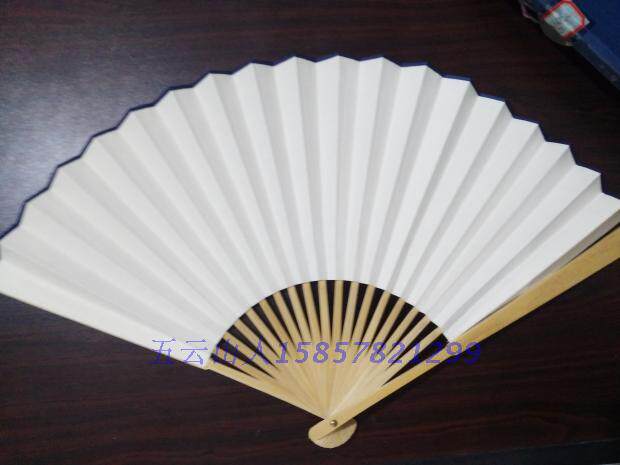 Customized inscriptions playwrote papers folding fan Yunshan people writing Chinese calligraphy water mill jade sculpture nine inches