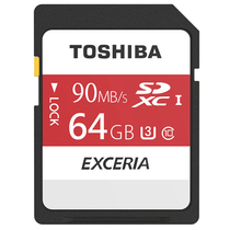 Toshiba 64GB 90m S SDXC Class10 UHS-U3 high-speed SD memory card supports 4K shooting
