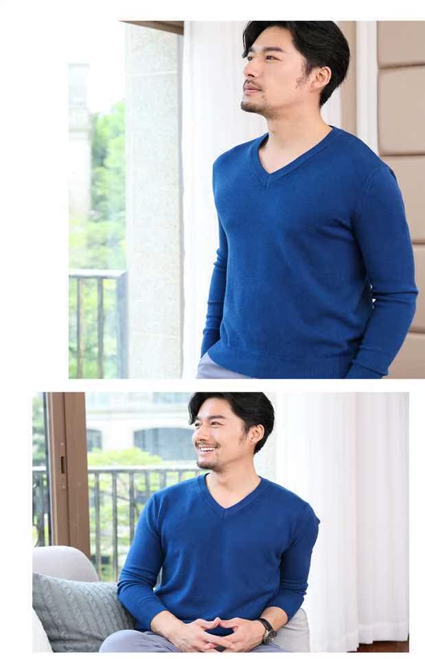[Chống rét mùa] Áo len cổ chữ V cho nam len áo len cashmere có mũ len dệt kim cỡ lớn áo nam hàng hiệu