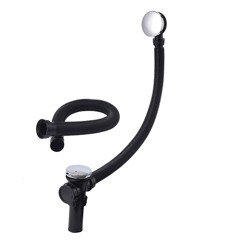 Bathtub Downpipe ABS Plus Coarse Large Flow Drain Pipe Shower Shower Room Wood Barrel Shift Pipe Straight Drain Pipe Cross Drain Pipe