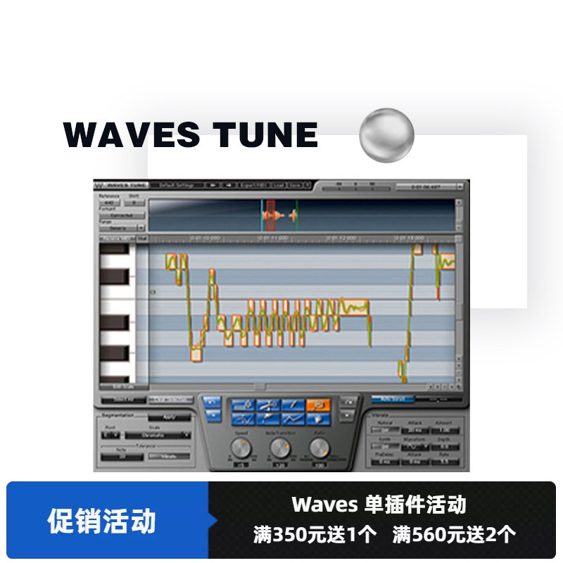 Waves16 Waves Tune Pitch Correction Post-Production Plugin Vstaax Effects Processor Supports Win/Mac