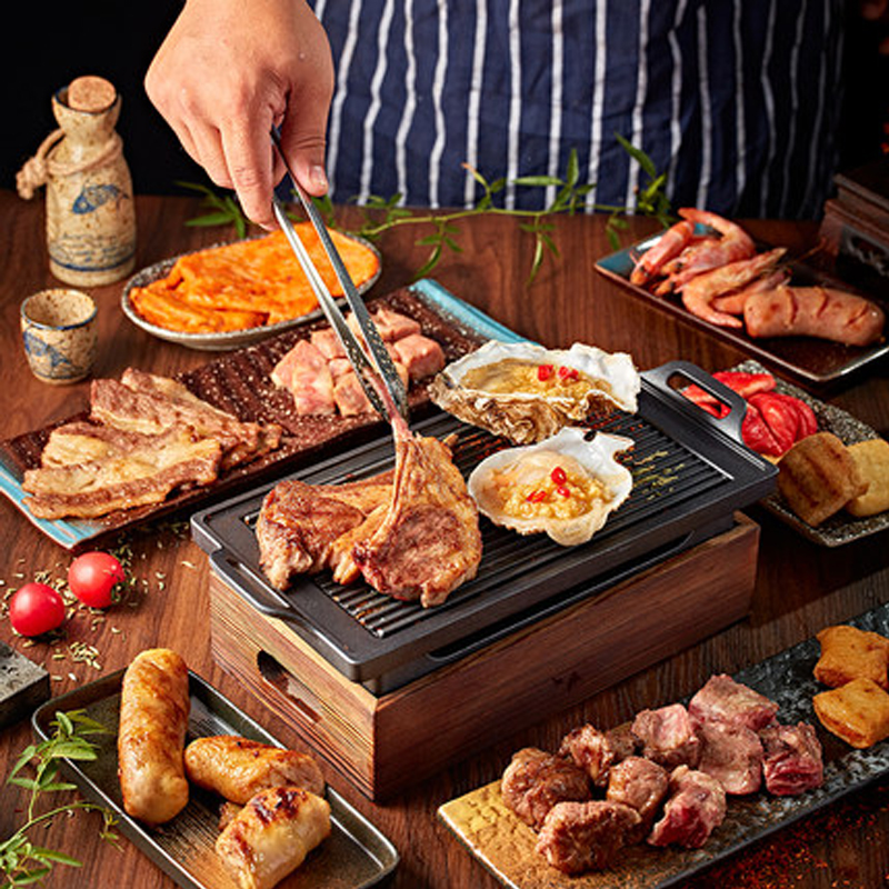 韩式烤肉食材半成品腌制5-7人家庭烧烤套餐韩国烤肉新鲜