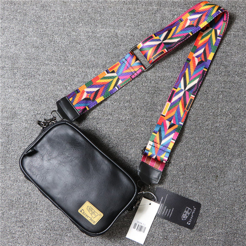 threebox trend men's one-shoulder printed backpack fashion ethnic style messenger men's and women's Japanese mobile phone clutch