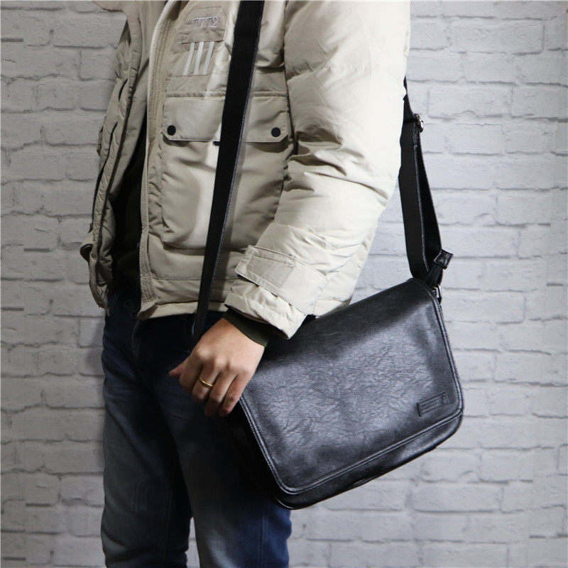 APE Fashion Brief Men's Single Shoulder Bag Leisure Skew Satchel Men's Bag Trend Retro Postman Bag Port Wind Satchel