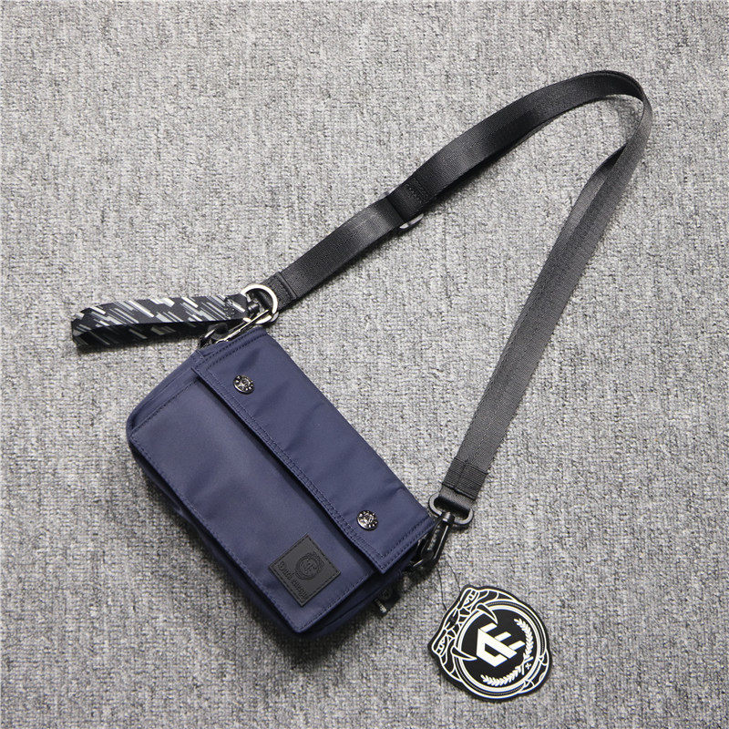 Dark energy trend fashion nylon men's one-shoulder small bag casual diagonal men's outdoor business mobile phone backpack