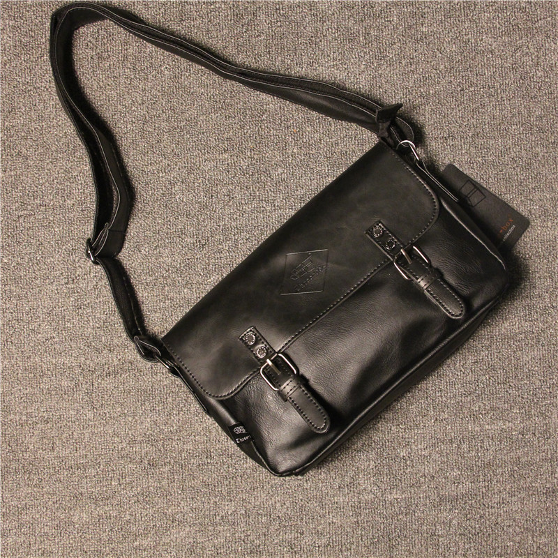 threebox new boomers minimalist shoulder bag Japan-ROK fashion men's diagonal satchel street Inn Wind Van Shoulder Bag