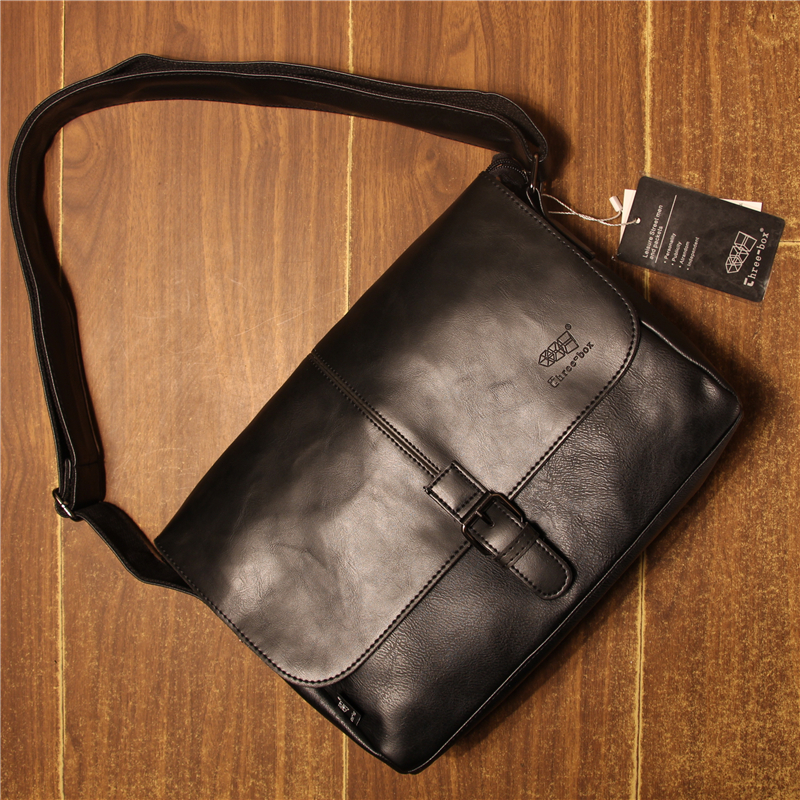 Trend Men 2020 New Simple Single Shoulder Pack Fashion Soft - skinned Handbag Street Post - Bag Bag