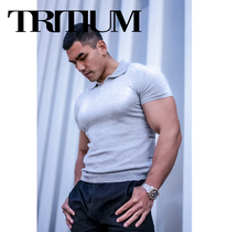 LIANG PIN Jacky Liangpin Tritium mens casual cotton fine woven short-sleeved slim polo shirt 02006