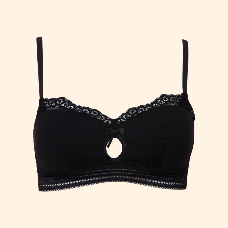 Leitney's special cabinet new 1 2 cups without steel ring short bra C1001 poly-woo underwear