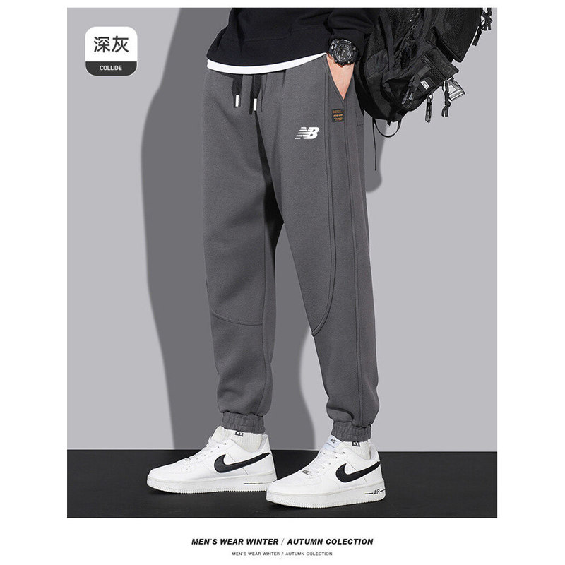 丨 80% off Special Zone丨 Men's Pure Cotton Sweatpants for Autumn and Winter, Fleece-Lined, Loose-Fitting, Casual Jogger Pants