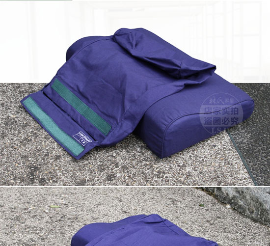 Vỏ gối màu xanh biển chính hãng màu xanh hải quân vỏ gối quân đội bông biển màu xanh sức khỏe gối vỏ gối đơn - Gối trường hợp gối tựa lưng sofa