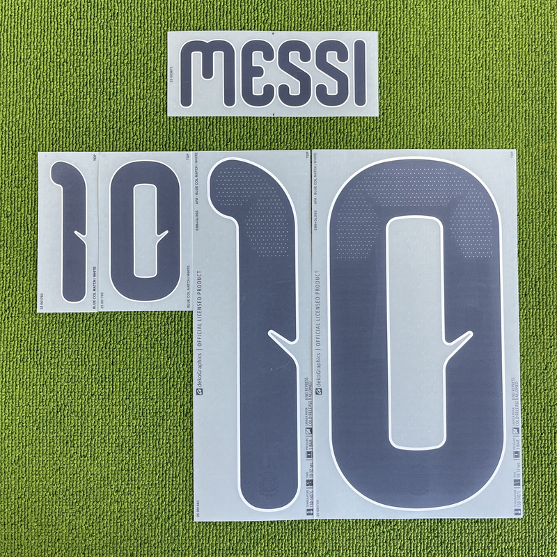 Kitsbox Genuine 26 Argentina Home Jersey with Printed Numbers for Messi, Mcallister, Enzo, and Lautaro