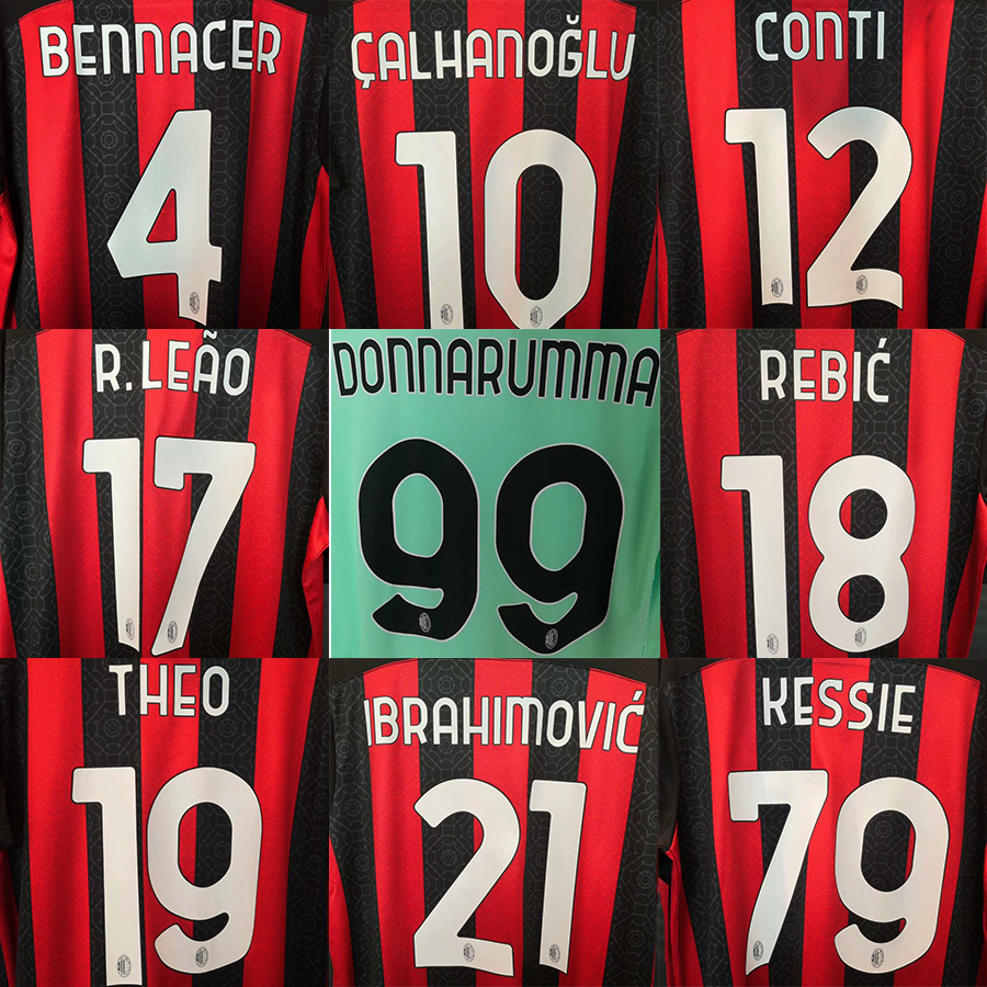 kitsbox20 21 AC Milan home printing number Ibrahimovic Inzaghi Kacate Orebic