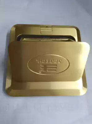 Ground socket all copper anti-absorbent bullet type damping five-hole floor floor household ground socket