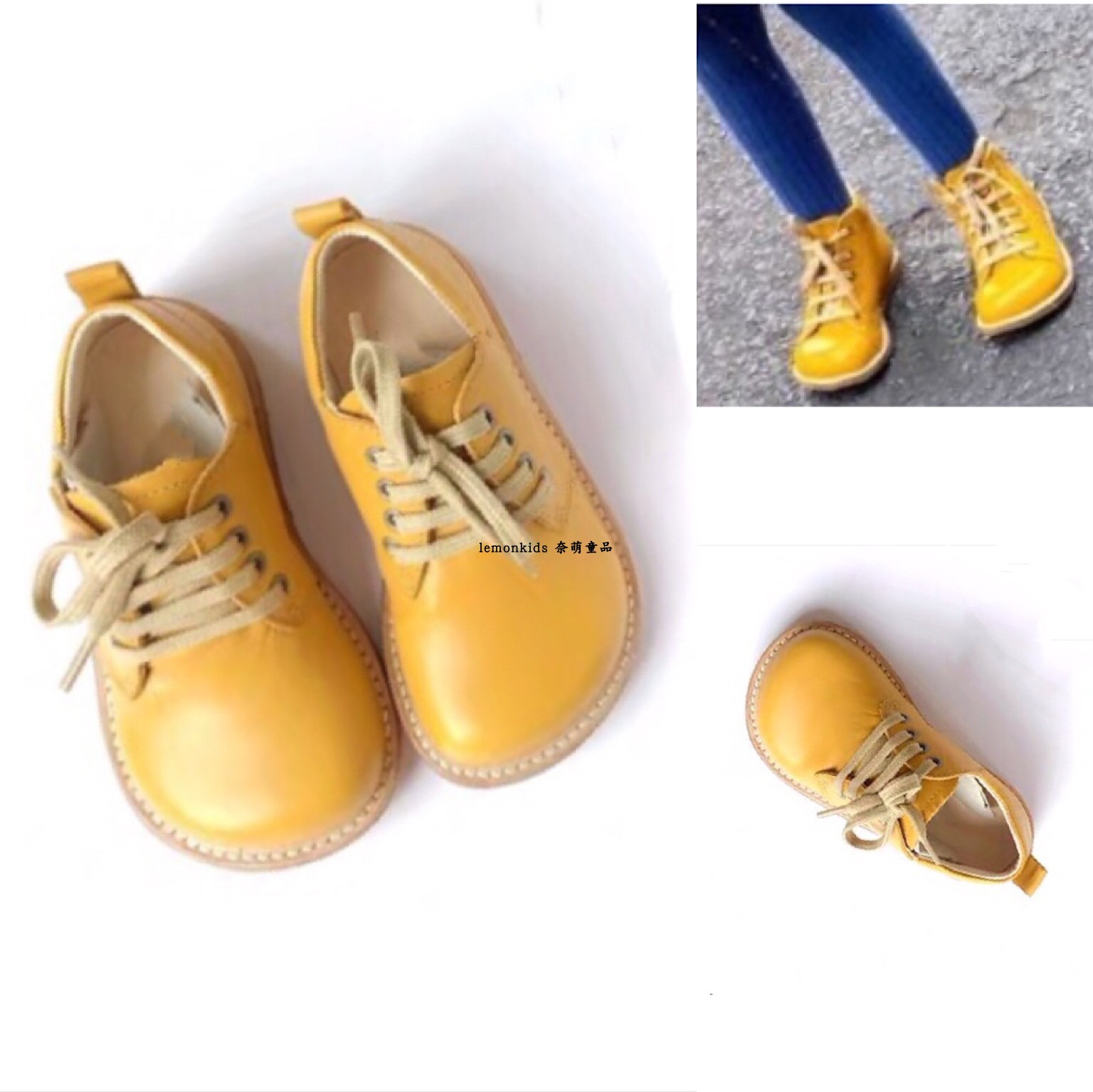 ang Children's Shoes Shoes 2020 Soft Solid Solid Soft Solid Children's Slippers with wide - headed retro shoes girls' leather shoes