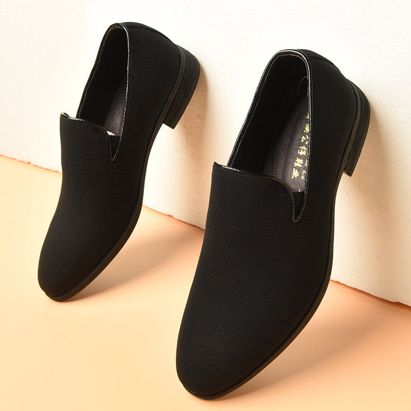 British Style Men's Casual Shoes, Mesh Breathable Slip-On Loafers, Men's Trendy Summer Leather Shoes