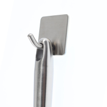 The whole store is full of 30 yuan to change the house. 304 stainless steel paste hook sanded and polished round head elbow anti-jamming