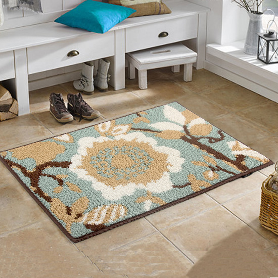 1 2cm thickened floor mat door rubbing mat TPR backing long strip kitchen floor mat hotel powder room carpet non-slip