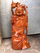 Root carving root art ornaments Yew Zucai Maitreya specifications no-spelling material clean high 63cm wide 23cm