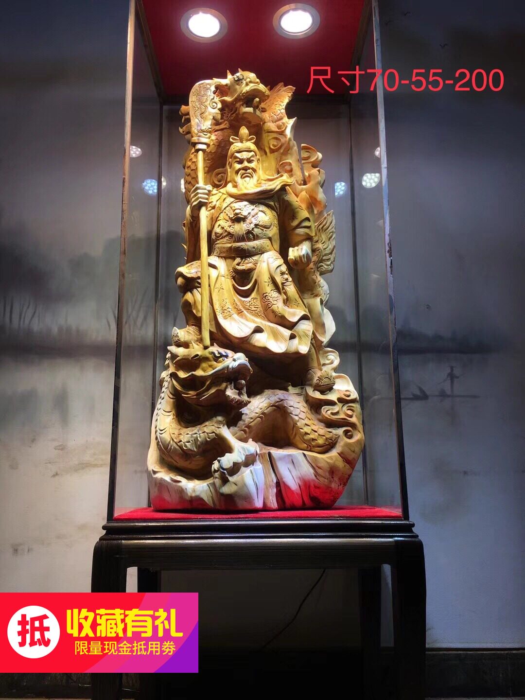 Root carving wood carving swinging piece Double Longguan Gongguan Two-lord Cliff Berk Stock Aroma Material Clean Send Gift Home Craft Gift Swaying Accessories