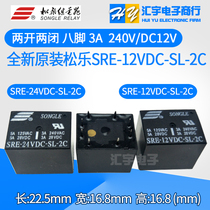 SRE- 05 12 24VDC-SL-2C 5V 12V 24V 8-leg 2 Set Conversion 3A240V Songle Relay