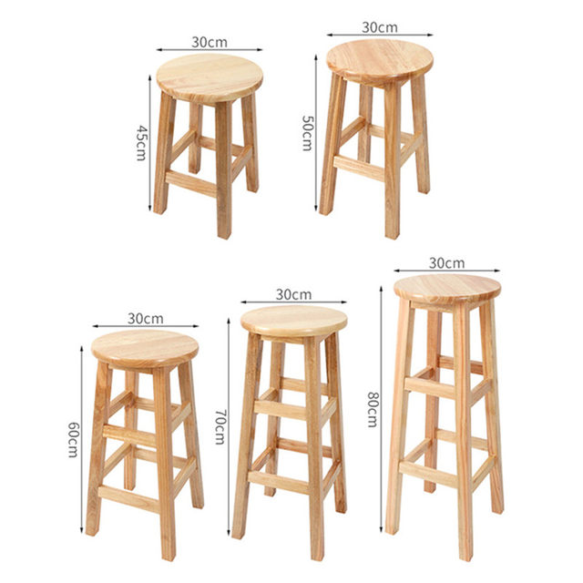 ອາຈົມໄມ້ແຂງໃນຄົວເຮືອນ stool ໄມ້ stool dining stool ຜູ້ໃຫຍ່ໂຮງງານຜະລິດການຄ້າໂຮງຮຽນສູງ stool bar stool stool ສູງ