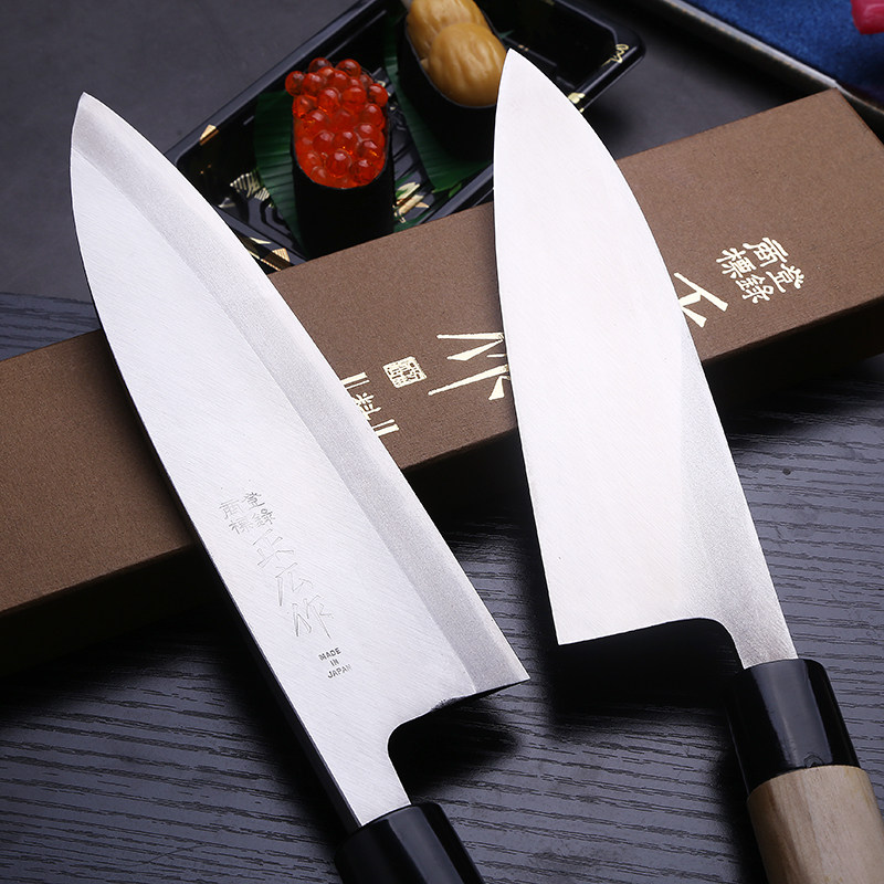 正広作魚頭刀日本進口出刃包丁料理刀解魚刀壽司刀加厚碳鋼魚生刀