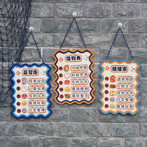 Kindergarten Ring Chuang Ocean Wind Area Rules Brand Hanging Classroom District Corner Layout Indicates Signs