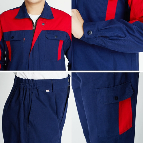 Хлопковый износостойкий антистатический осенний комбинезон