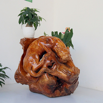 Root Carved Wood Sculpted Cedar Wood Pendulum With Leopard Tiger Leopard Pendulum Pieces