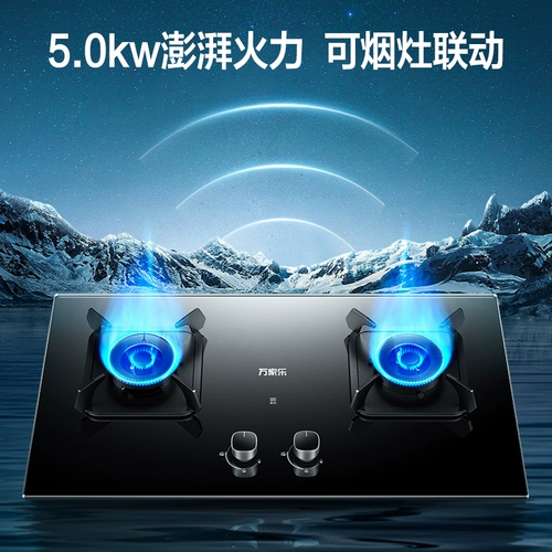Wanjiale KV063B Домашняя газовая плита газовая плита -типа встроенная яростная пожарная печь сжижение природного газа
