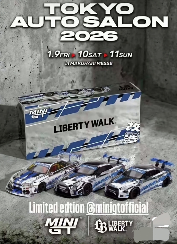 2026Tokyo Minigt Lbwk Tokyo Modified Salon Limited Edition Three-Car Set 2026Tokyo Minigt Lbwk Tokyo Modified Salon Limited Edition Three-Car Set