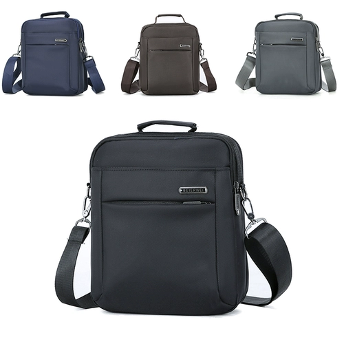 Мужская сумка на одно плечо, тканевая вместительная и большая сумка через плечо, водонепроницаемый рюкзак для отдыха, ткань оксфорд, для среднего возраста