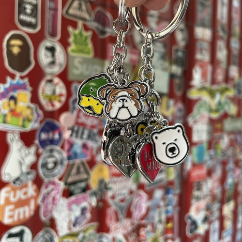 Spot Tide Brand Made Made Pendant Animal Key Love Zoo Series серии Keychain 22SS