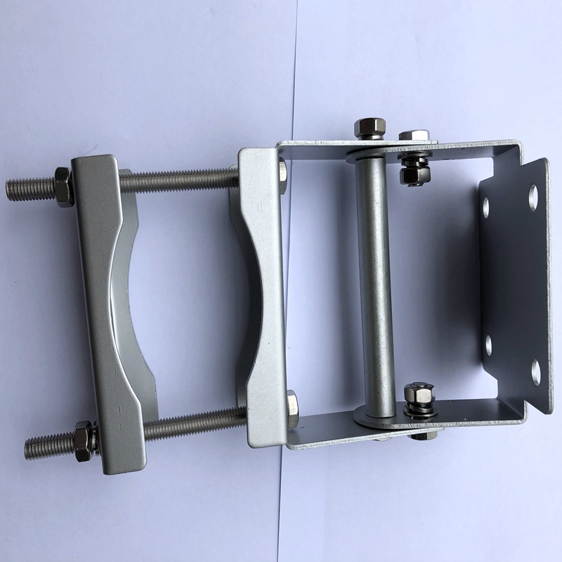 Plate-shaped antenna mounting rod holder RFID clamp Clamp code rod diameter 80mm Sector clamp Dacromet New