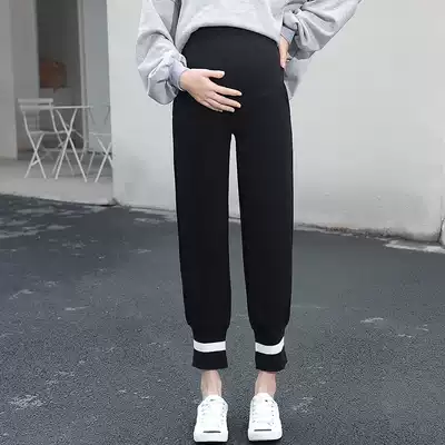 Pregnant women's autumn pants, pregnant women's pants, summer trendy mothers wear casual harem pants, pregnant women's belly pants, women's pants