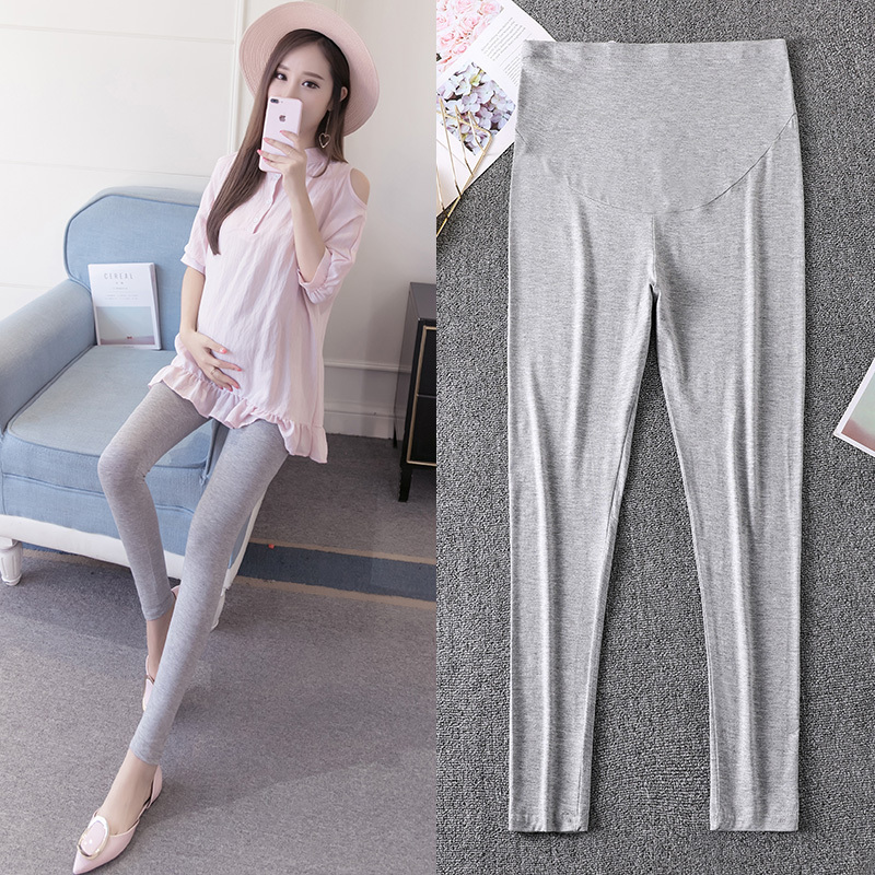Angel Mommy~ Maternity Wear Summer Style 2026 Maternity Leggings Nine-Point Pants Thin Modal Outerwear Maternity Long Pants