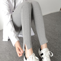Angel mommy ~ pregnant woman pants spring autumn fashion show slim fit underpants elastic body open fork small feet pregnant woman tovenic pants