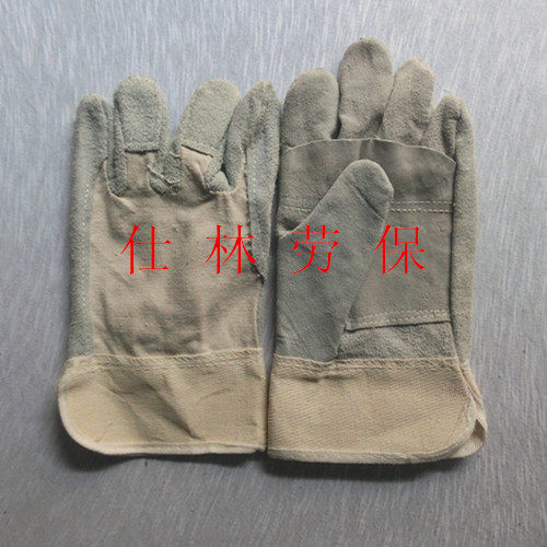 Welding gloves cow leather high temperature welder gloves anti-hot wear and soft cow skin long short burning welding beast insurance