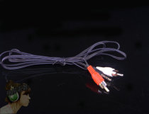 1 point 2 audio cable 3 5MM to 2 Lotus audio cable one point two computer connected TV speaker audio cable