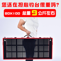 Fishing desk hollowed-out mostly functional foldable aluminum alloy deepwater thickened Tiaoyutai plus coarse 2021 new ultra light