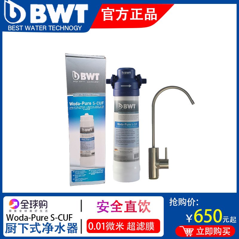 BWT German water purifier home kitchen under-counter direct drinking machine Beishi original imported terminal faucet filter