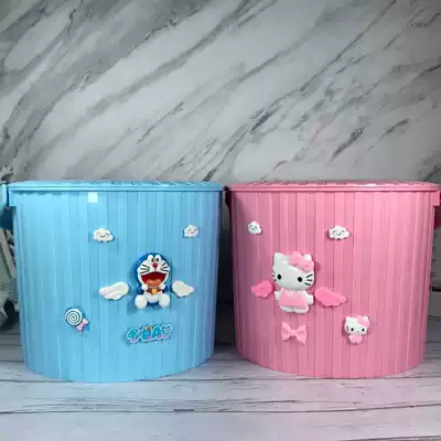 Card passband cover toy storage bucket can take a bath, wash car, portable bucket, cute storage bucket, fishing small bucket