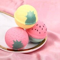 Strawberry pineapple watermelon bath ball fruit explosion salt ball foot massage moisturizing