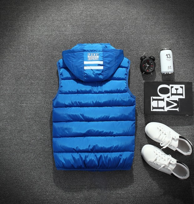 Áo vest nam cotton dày mùa thu và mùa đông trung niên vest nam phiên bản hàn quốc cá tính vest đẹp hoang dã vest khoác nam